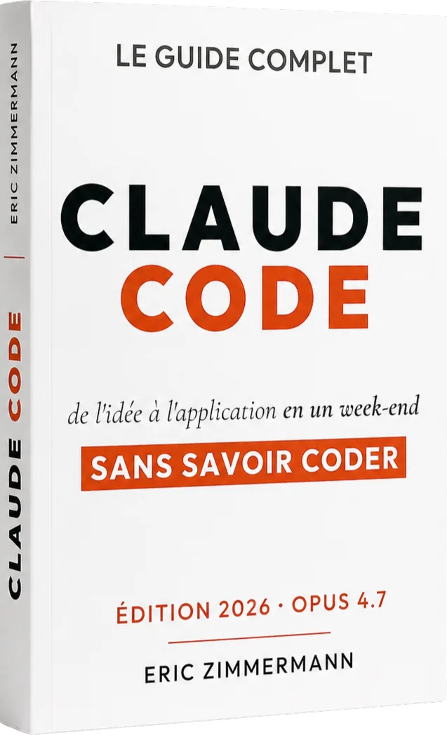 Couverture du livre Claude Code, le guide complet par Eric Zimmermann